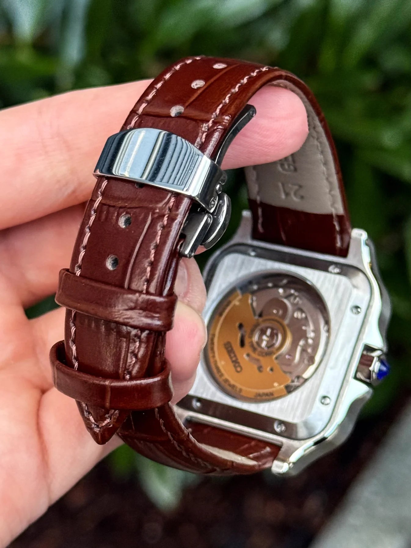 Brown Dial Santos Mod