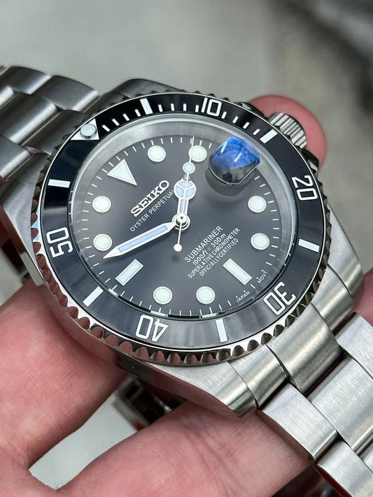 Classic Black Seiko Submariner Mod