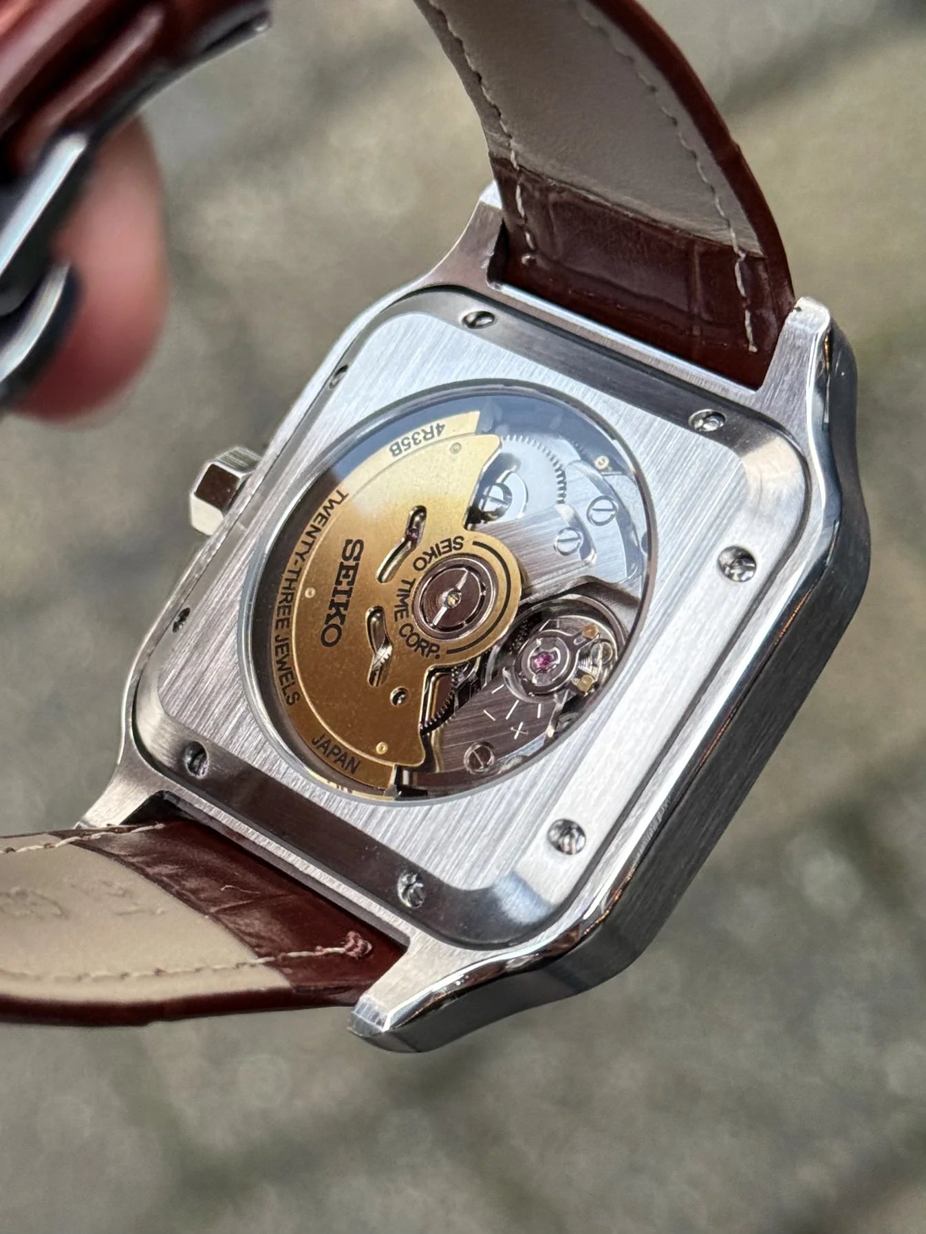 Brown Dial Santos Mod