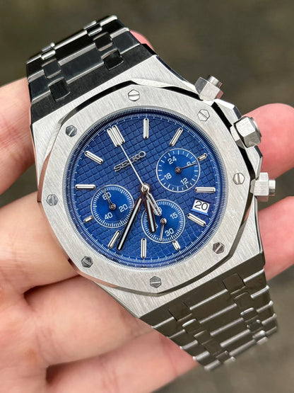 Blue Dial Chrono Royal Oak Mod
