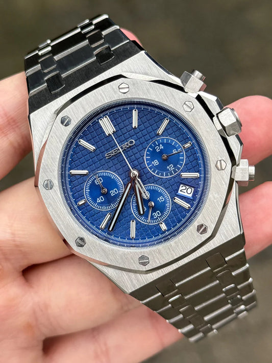 Blue Dial Chrono Royal Oak Mod