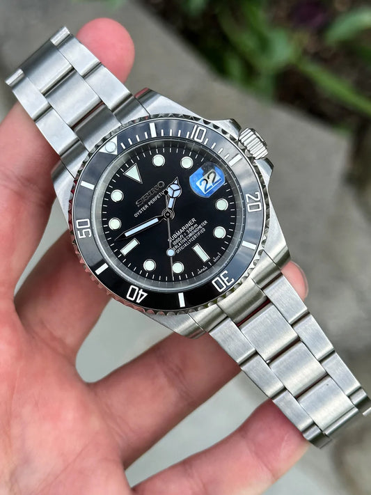 Classic Black Seiko Submariner Mod