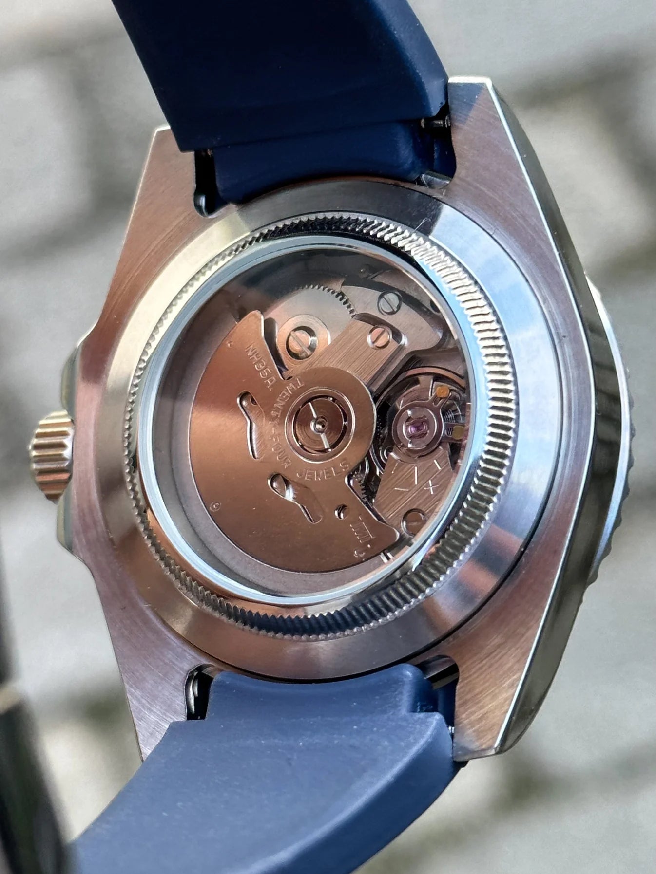 Yacht Master Blue Dial Rubber Mod