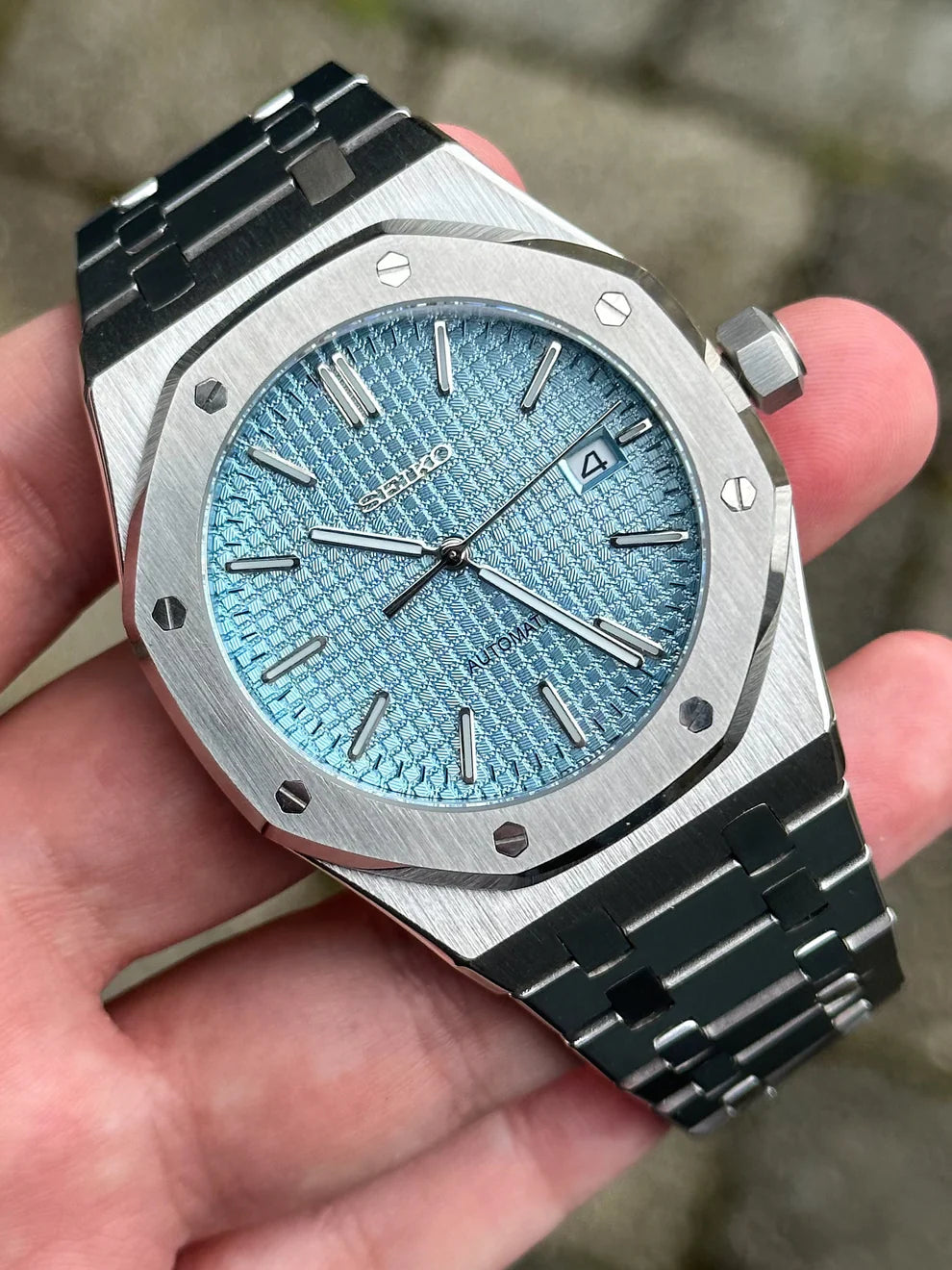 Baby Blue Dial Royal Oak Mod