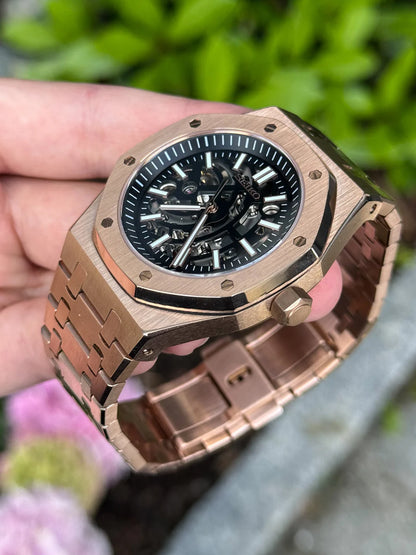 Rose Gold Skeleton Royal Oak Mod