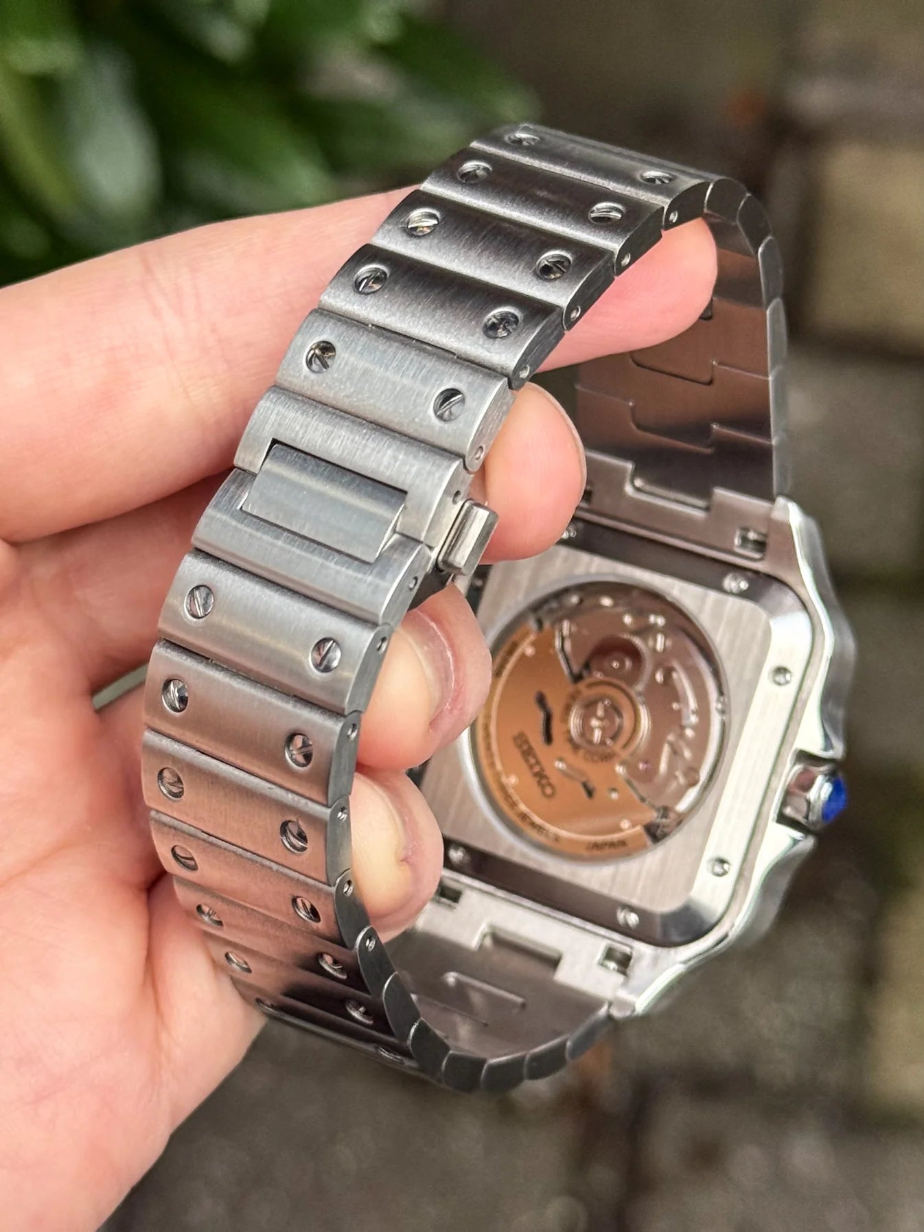 Blue Dial Santos Mod