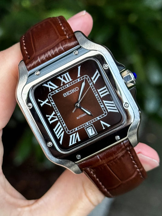 Brown Dial Santos Mod