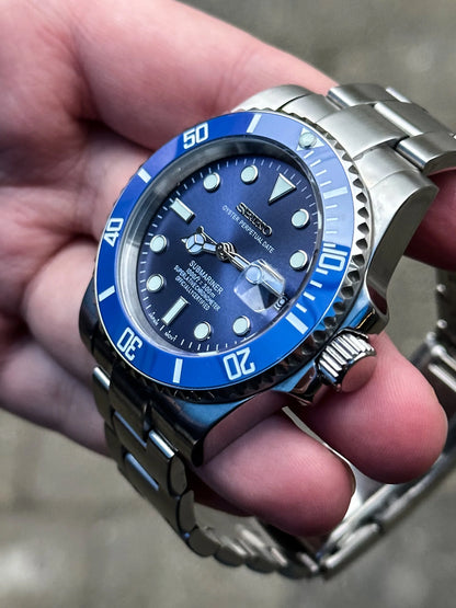 Seiko Smurf Submariner Mod