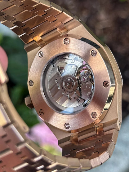 Rose Gold Skeleton Royal Oak Mod