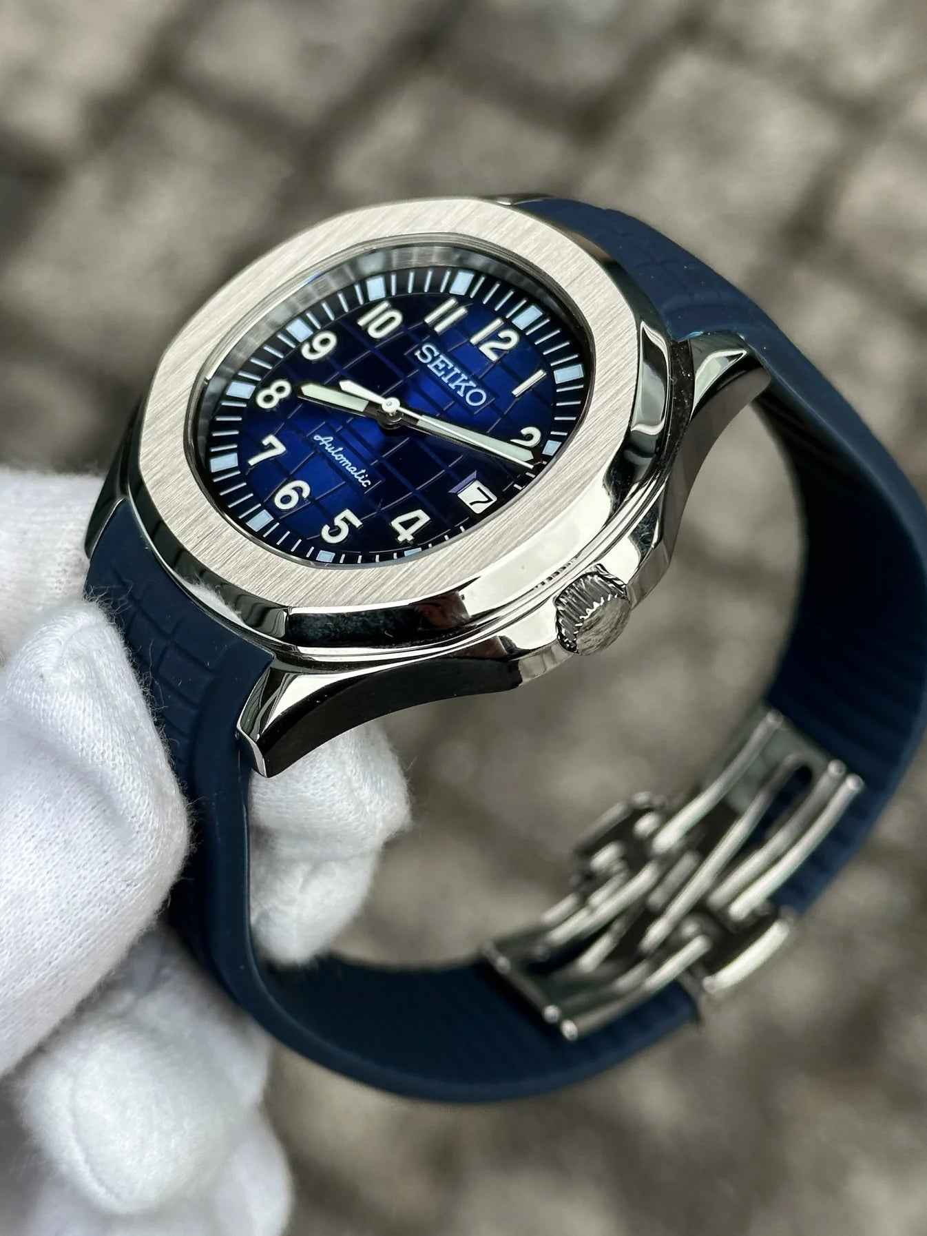 Blue Dial Aquanaut Mod