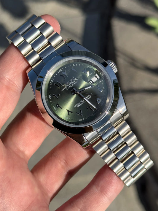 Olive Arabic President Datejust Mod