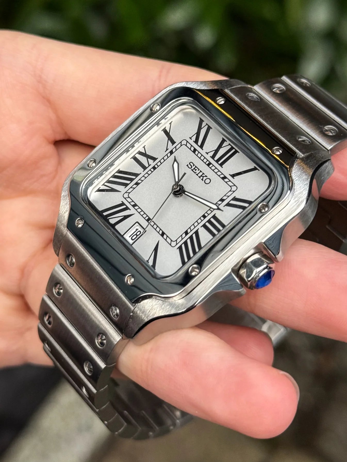 White Dial Santos Mod