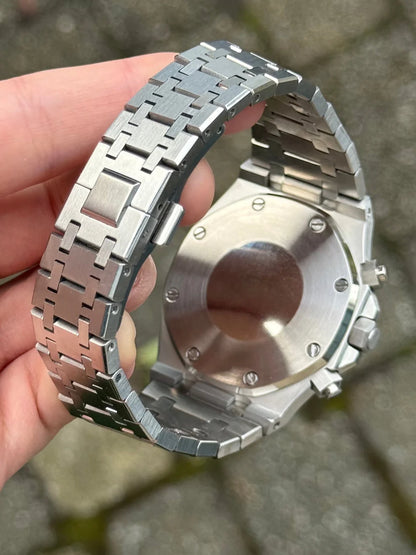White Dial Chrono Royal Oak Mod