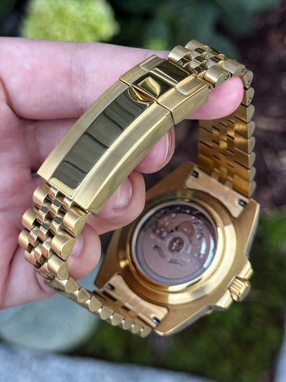 Seiko Black Gold Two-Tone Submariner Mod