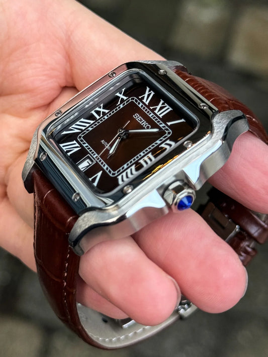 Brown Dial Santos Mod