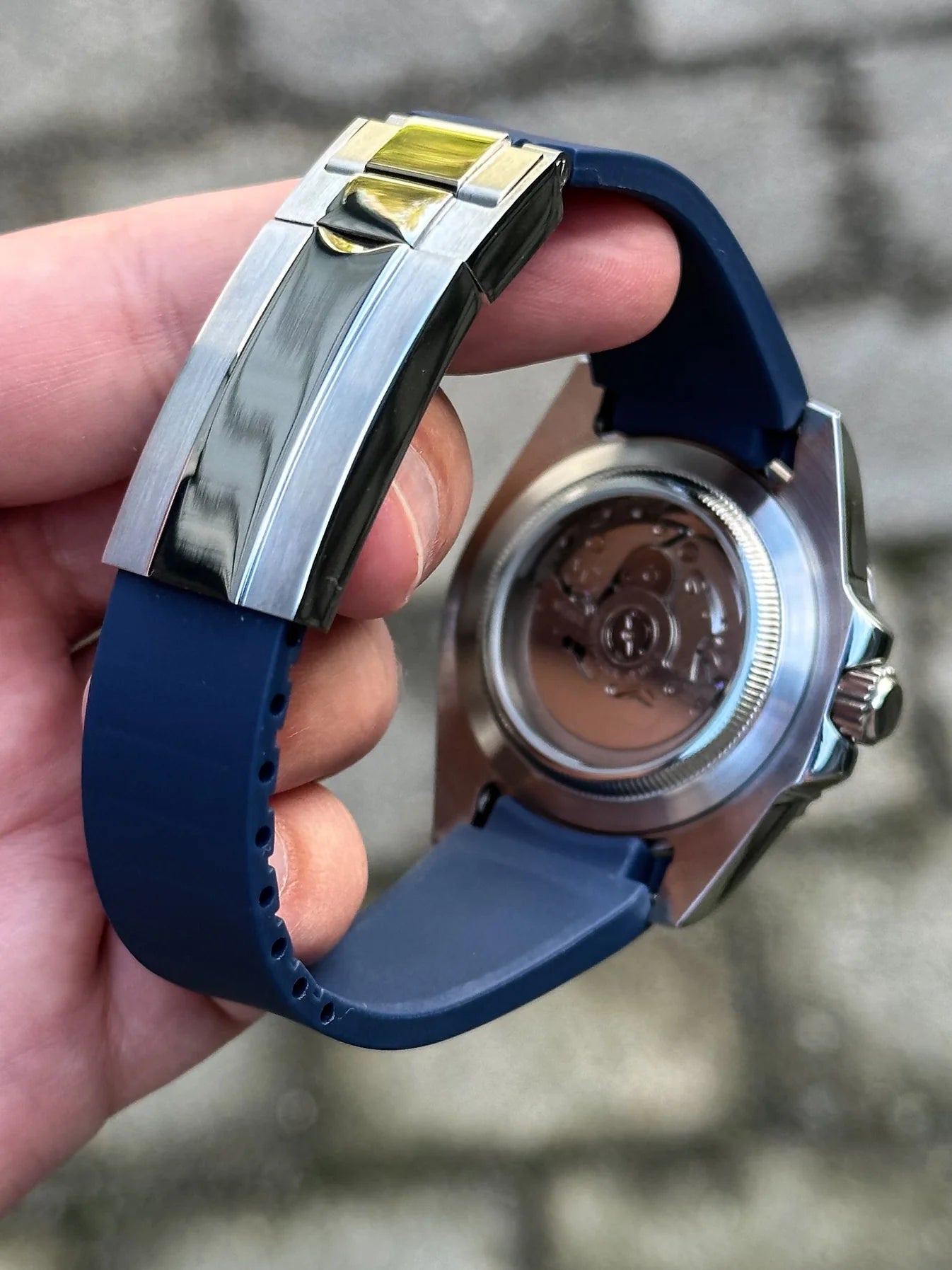 Yacht Master Blue Dial Rubber Mod