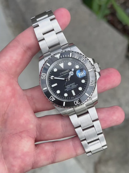 Classic Black Seiko Submariner Mod