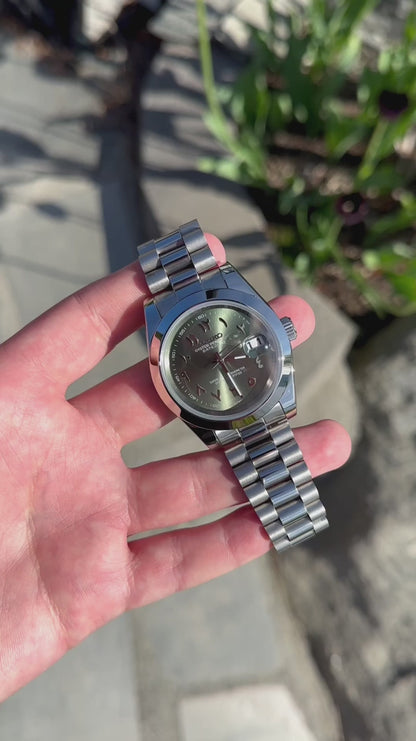 Olive Arabic President Datejust Mod