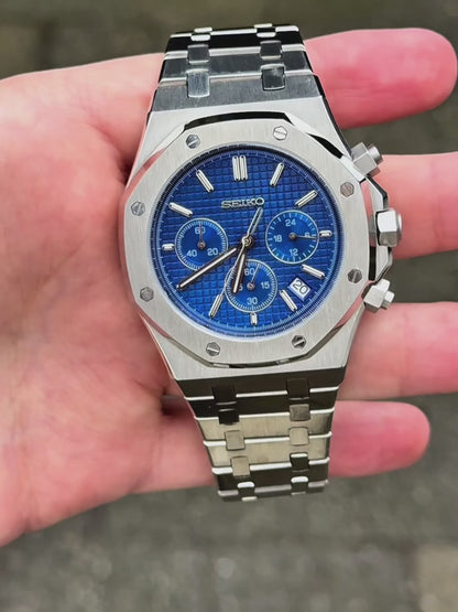 Blue Dial Chrono Royal Oak Mod
