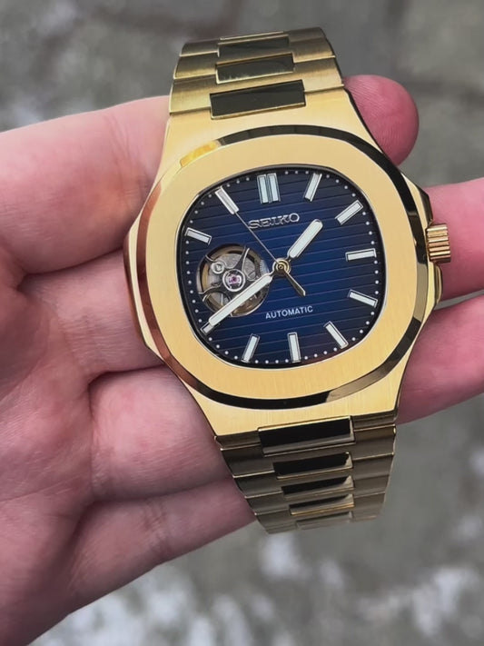 Rosegold Open Heart Nautilus Mod